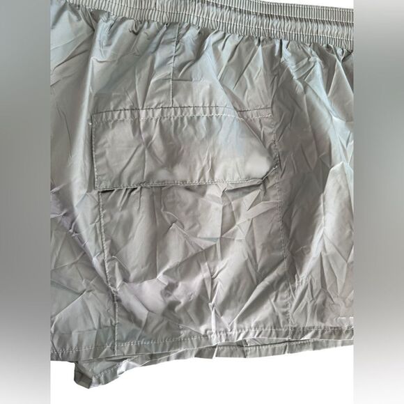 Aerie Offline Tan Metallic Shine Drawstring Athletic Shorts - Picture 6 of 9